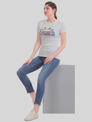 round neck printed tee - 17645907 - Standard Image - 4