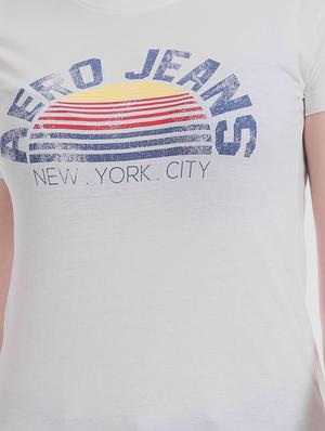 round neck printed tee - 17645907 - Standard Image - 5