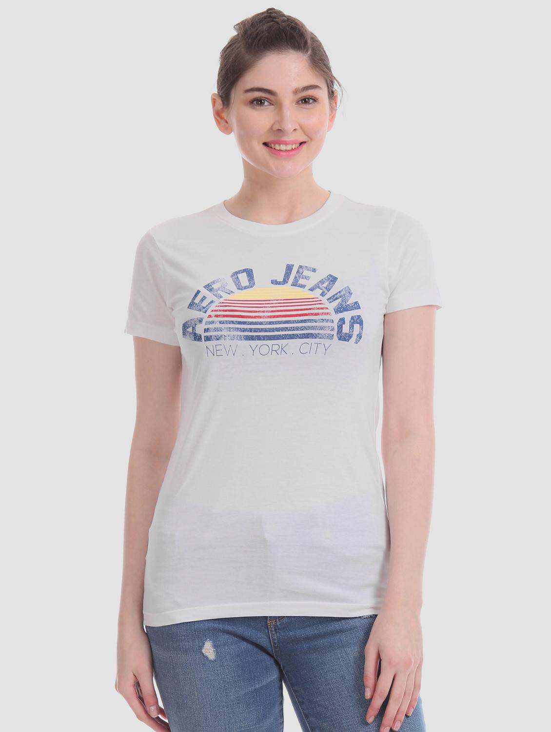 round neck printed tee - 17645907 - Zoom Image - 1