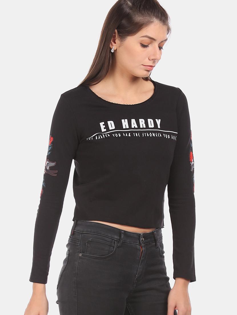 round neck printed tee - 17645911 - Zoom Image - 1