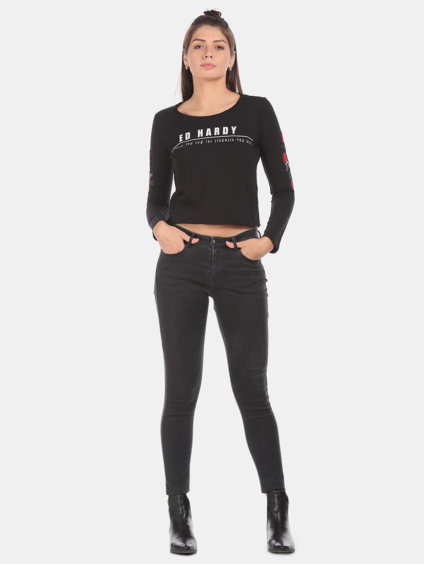 round neck printed tee - 17645911 - Zoom Image - 4