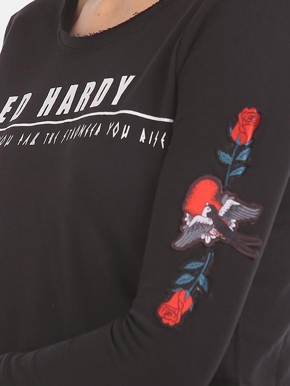 round neck printed tee - 17645911 - Zoom Image - 5