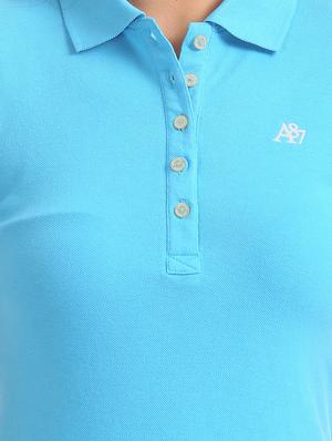 polo neck solid tee - 17645916 - Standard Image - 5