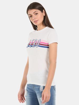 crew neck printed tee - 17645934 - Standard Image - 2