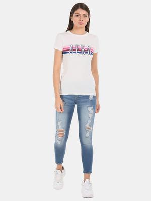 crew neck printed tee - 17645934 - Standard Image - 4