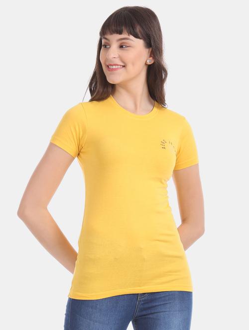 crew neck printed tee - 17645939 - Standard Image - 1