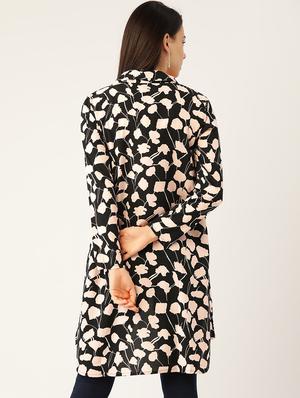 black crepe summer jacket - 17645966 - Standard Image - 3