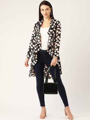 black crepe summer jacket - 17645966 - Standard Image - 4