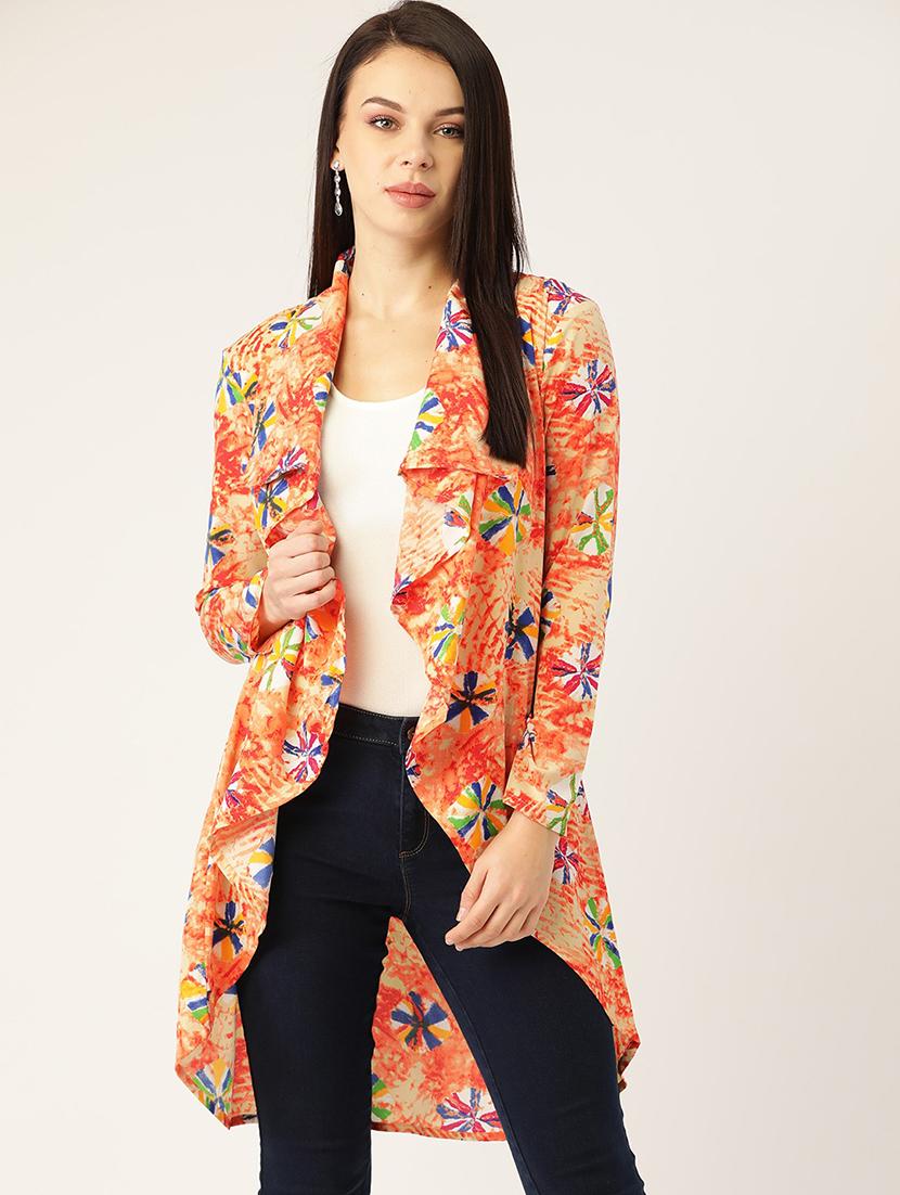 asymmetric printed shrug - 17645967 - Zoom Image - 1