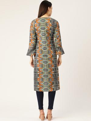 tie front printed shrug - 17645968 - Standard Image - 3