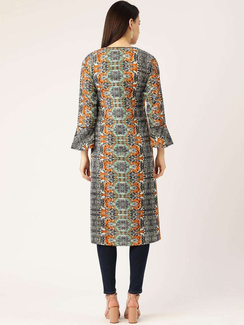 tie front printed shrug - 17645968 - Zoom Image - 3