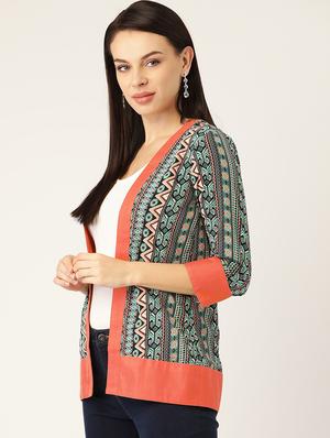 abstract printed summer jacket - 17645969 - Standard Image - 2