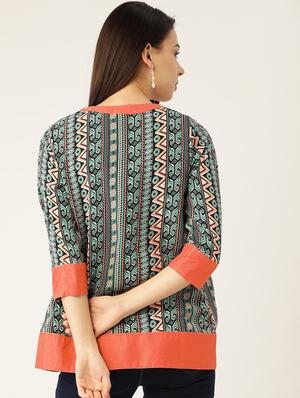 abstract printed summer jacket - 17645969 - Standard Image - 3