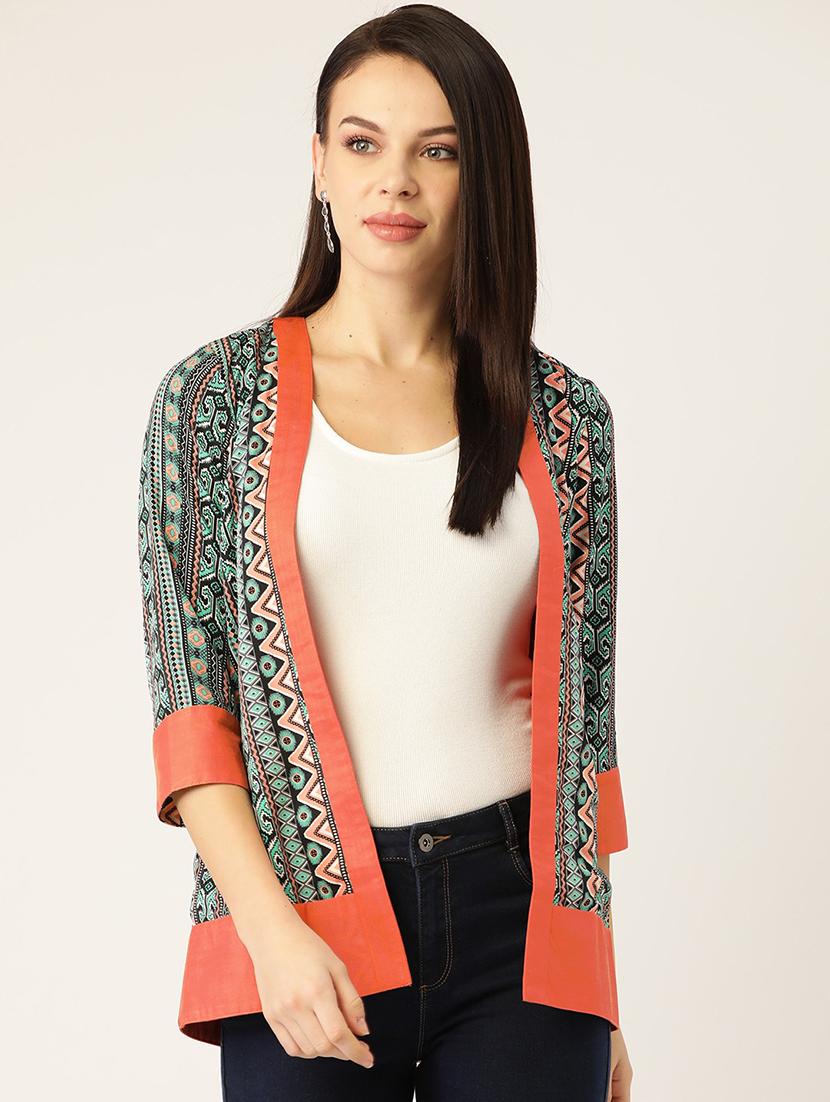 abstract printed summer jacket - 17645969 - Zoom Image - 1