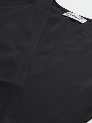 black solid wrap top - 17645981 - Standard Image - 5