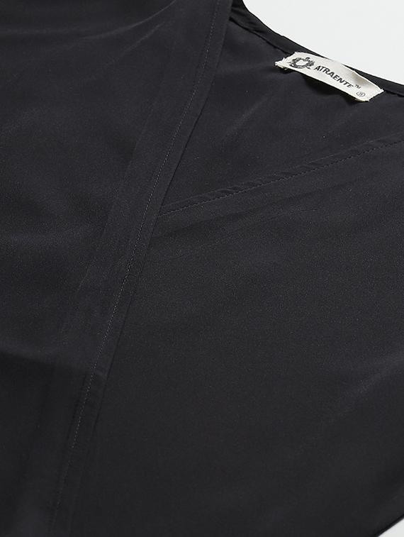 black solid wrap top - 17645981 - Zoom Image - 5