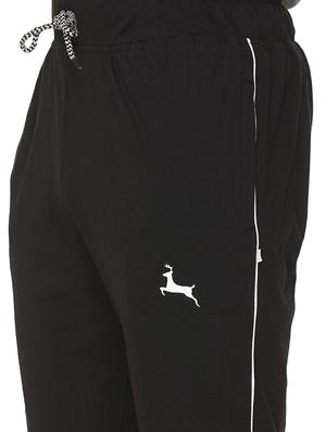black side striped full length track pant - 17645986 - Standard Image - 5