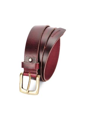 ruby red leather belt - 17645989 - Standard Image - 4