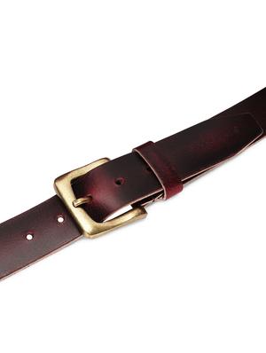 ruby red leather belt - 17645989 - Standard Image - 5
