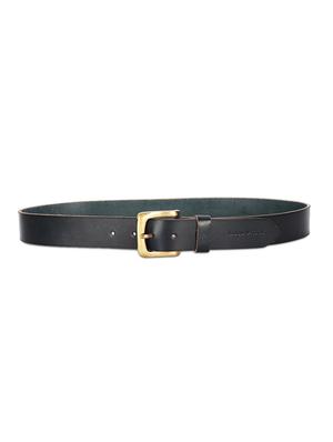 jet black leather belt - 17645999 - Standard Image - 3