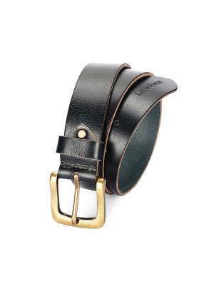 jet black leather belt - 17645999 - Standard Image - 4