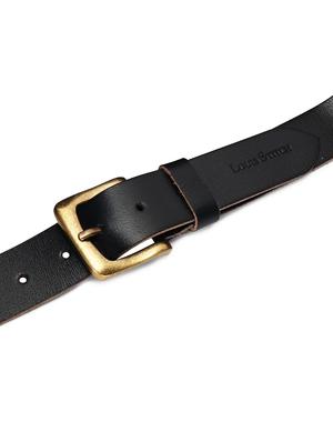 jet black leather belt - 17645999 - Standard Image - 5