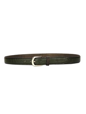 seaweed green leather belt - 17646004 - Standard Image - 3