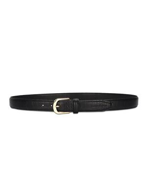 olive black leather belt - 17646005 - Standard Image - 3