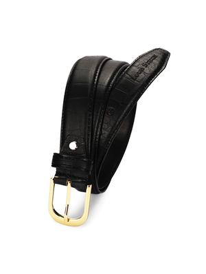 olive black leather belt - 17646005 - Standard Image - 4