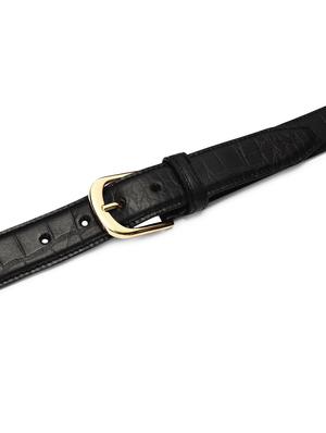 olive black leather belt - 17646005 - Standard Image - 5