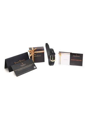 olive black leather belt - 17646005 - Standard Image - 6