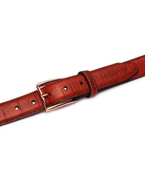 roast brown leather belt - 17646006 - Standard Image - 5