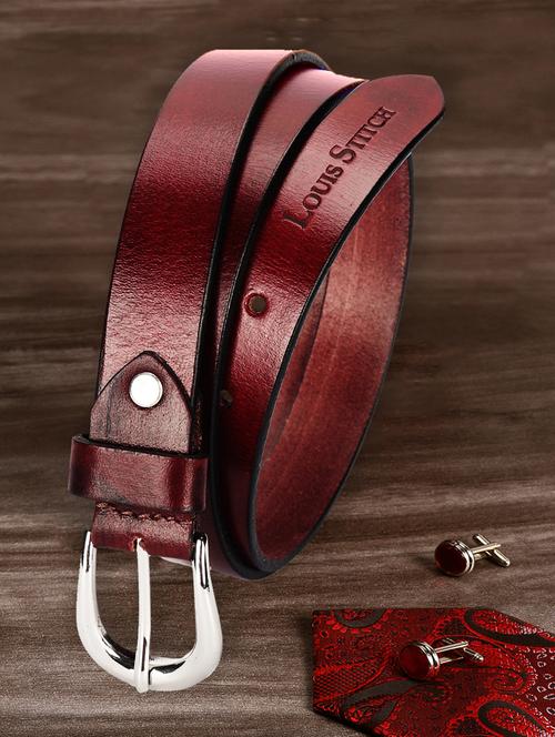 red leather belt - 17646008 - Very Small Image - 1