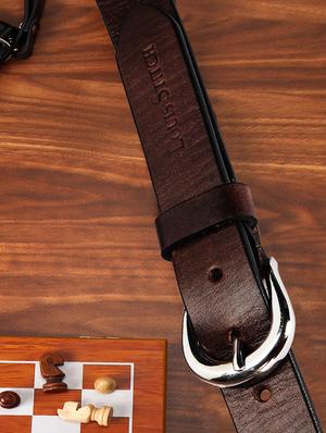 brown leather belt - 17646009 - Standard Image - 2
