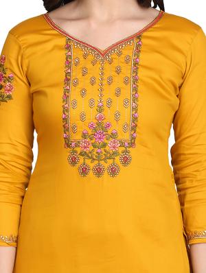 embroidered unstitched suit - 17646022 - Standard Image - 3