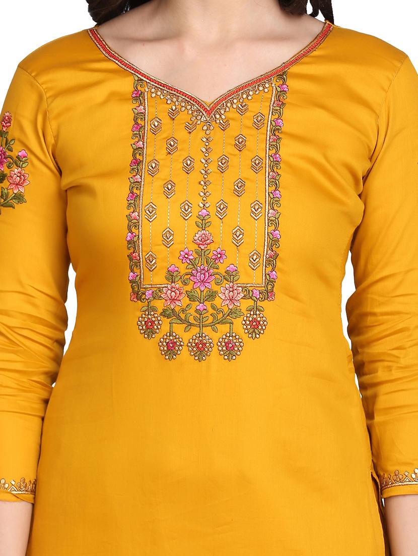 embroidered unstitched suit - 17646022 - Zoom Image - 3