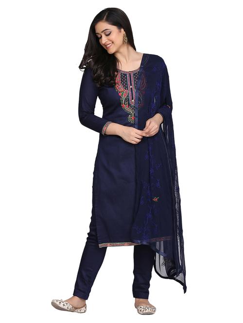 embroidered unstitched suit - 17646031 - Standard Image - 1