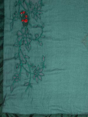embroidered unstitched suit - 17646033 - Standard Image - 3