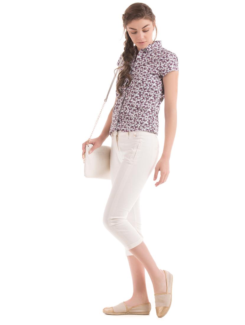 cap sleeves floral shirt - 17646095 - Zoom Image - 3