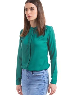 mandarin neck regular shirt - 17646107 - Standard Image - 2
