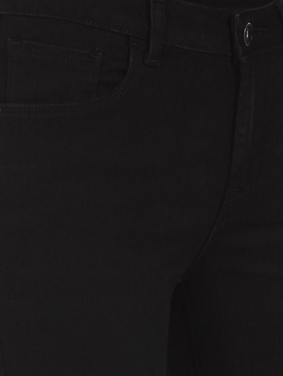 high rise frayed hem jeans - 17646271 - Zoom Image - 5