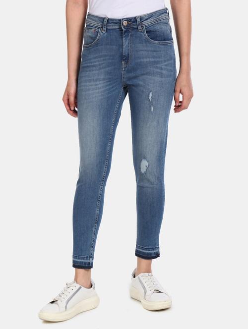 high rise skinny fit jeans - 17646415 - Standard Image - 1