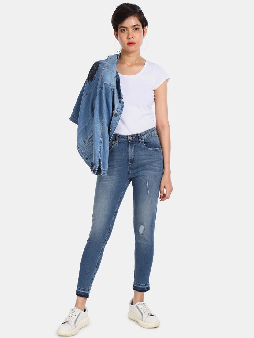 high rise skinny fit jeans - 17646415 - Zoom Image - 5