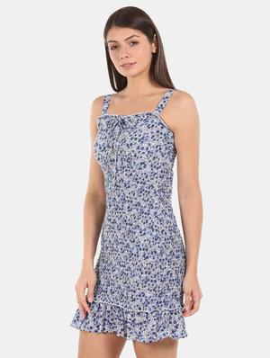 square neck smocked dress - 17646481 - Standard Image - 2