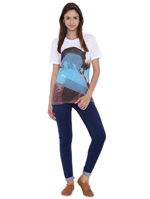 round neck graphic print tee - 17646646 - Standard Image - 4