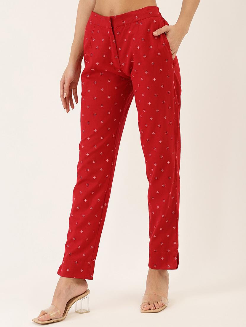 high rise flat front trousers - 17646668 - Zoom Image - 2