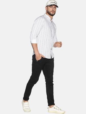 white striped casual shirt - 17646752 - Standard Image - 4