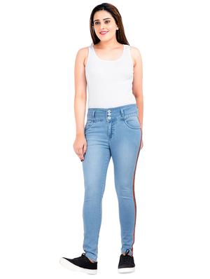 high rise stone washed jeans - 17646815 - Standard Image - 4