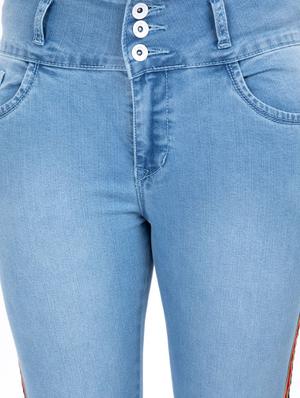 high rise stone washed jeans - 17646815 - Standard Image - 5