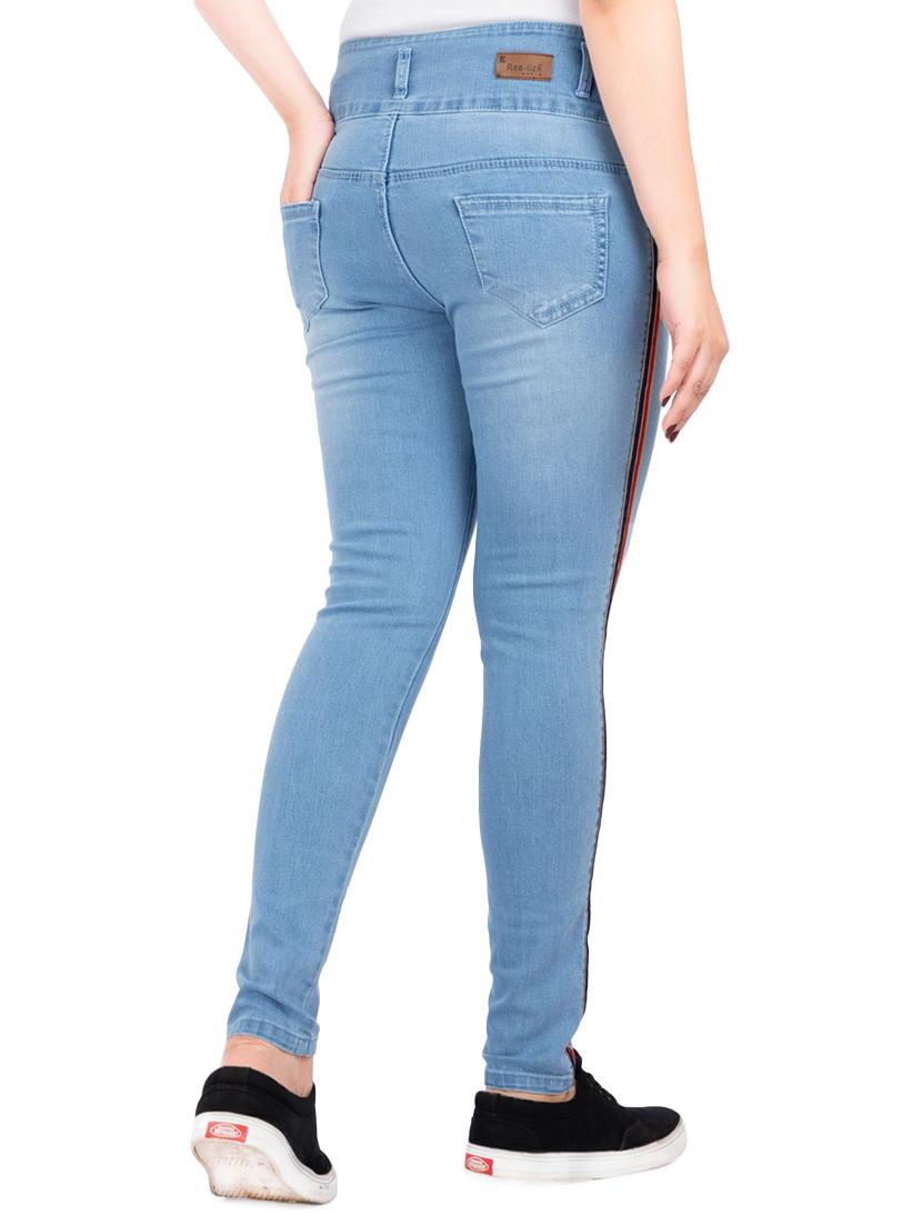 high rise stone washed jeans - 17646815 - Zoom Image - 3
